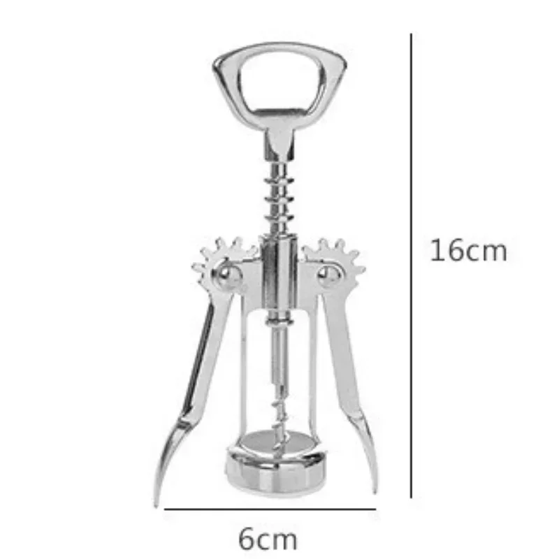 Stainless Steel Butterfly Corkscrew Red Wine  Two-prong Puller Wing Type Cork Remover Wine Bottle Opener