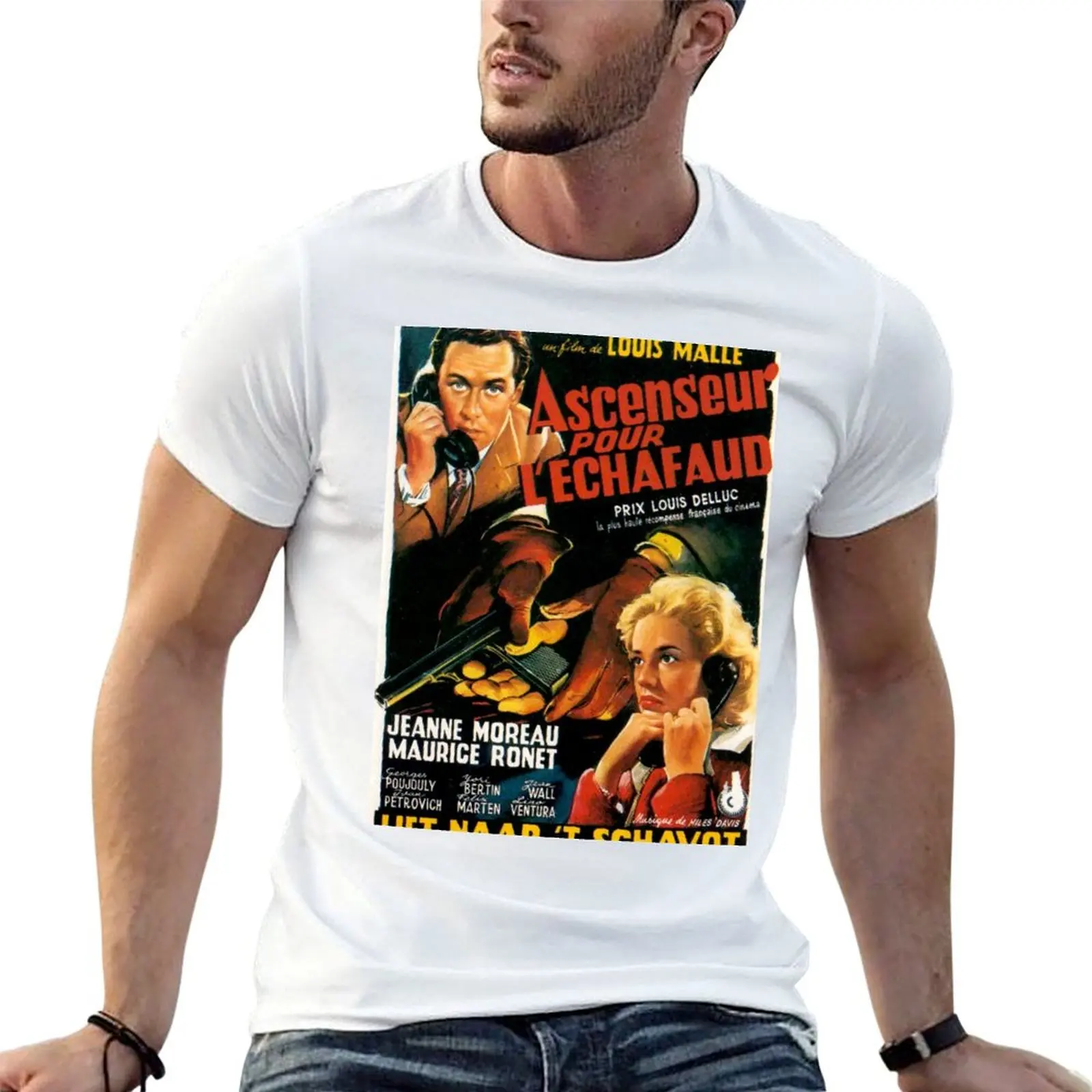 Lift to the Scaffold / Elevator to the Gallows / Ascenseur Pour L'Echafaud - Louis Malle - vintage French New Wave film T-Shirt