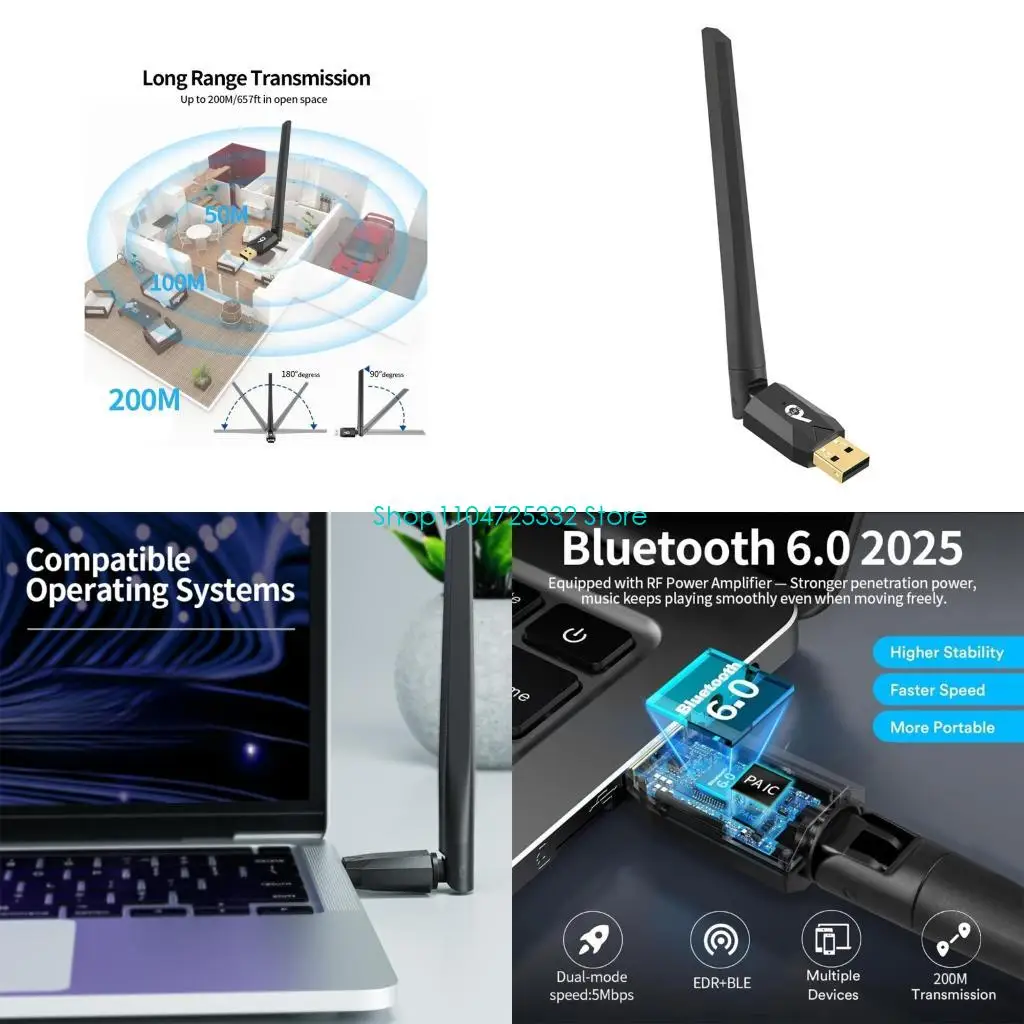 

Портативные Bluetooth-совместимые USB-адаптеры P5EA для настольных компьютеров повышают производительность