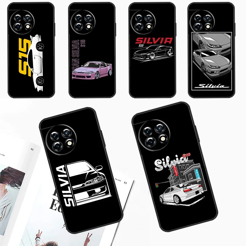 Silvia S15 JDM Tuner Cars Case For OnePlus 12 11 9 10 Pro 9RT 10T 10R 12R OnePlus Nord N10 N20 CE 2 3 Lite 2T Cover