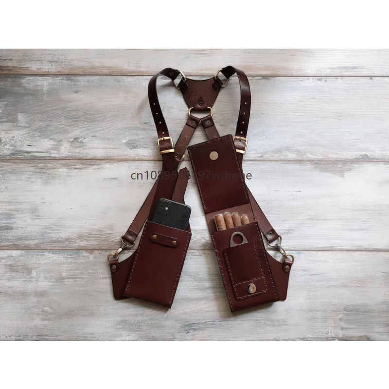 Medieval Cosplay Artificial Leather Bag Adjustable Utility Shoulder Underarm Phone Case Wallet Pocket Pouch Men Women New