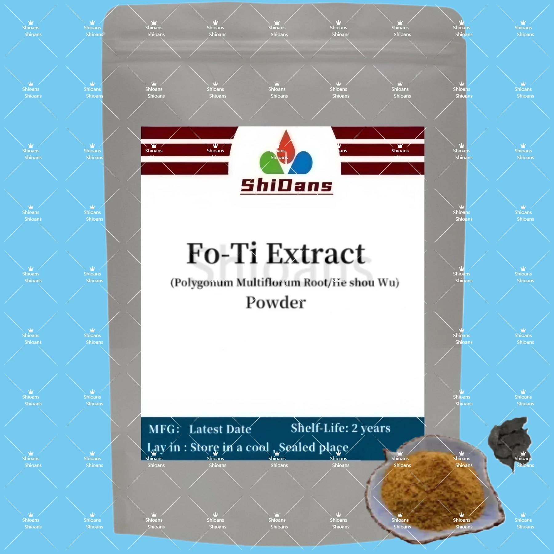 

Best Price OutPack Aluminum FoilBag Fo-Ti HE SHOU WU Extract DoubleDeck PlasticBag for Global Distributors