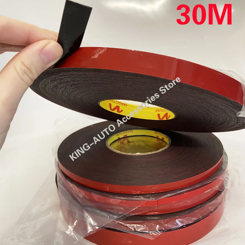 

30M High Temperature Resistant PE Black Double-sided Tape Heavy Waterproof Mounting Foam Tape For Car Wall LED Strip Light Home