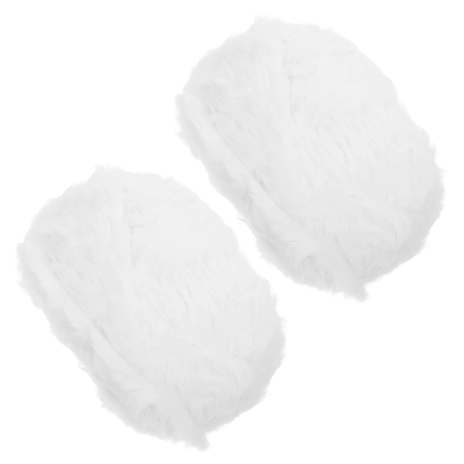 

2PCS Super Yarn Imitation Wool White Faux Eyelash Blanket Warm Soft Anti Pilling Knitting Acrylic Fiber