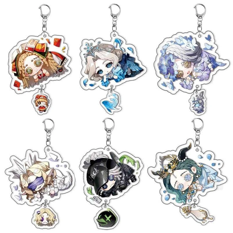 Identity Ⅴ Cosplay Acrylic Keychain Pendant Delicacy Cartoon Anime Delicate Ambitus Decorate Individuality Keyring Widget Gift