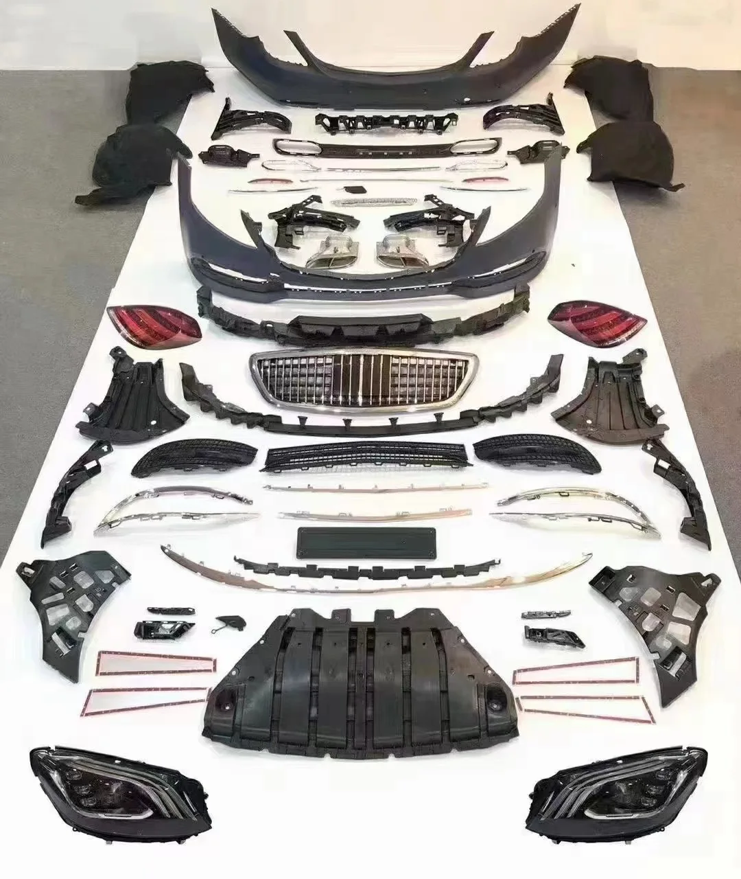 

Front Rear Car Bumpers Grill for S-class W222 Facelift to Style Body Kits