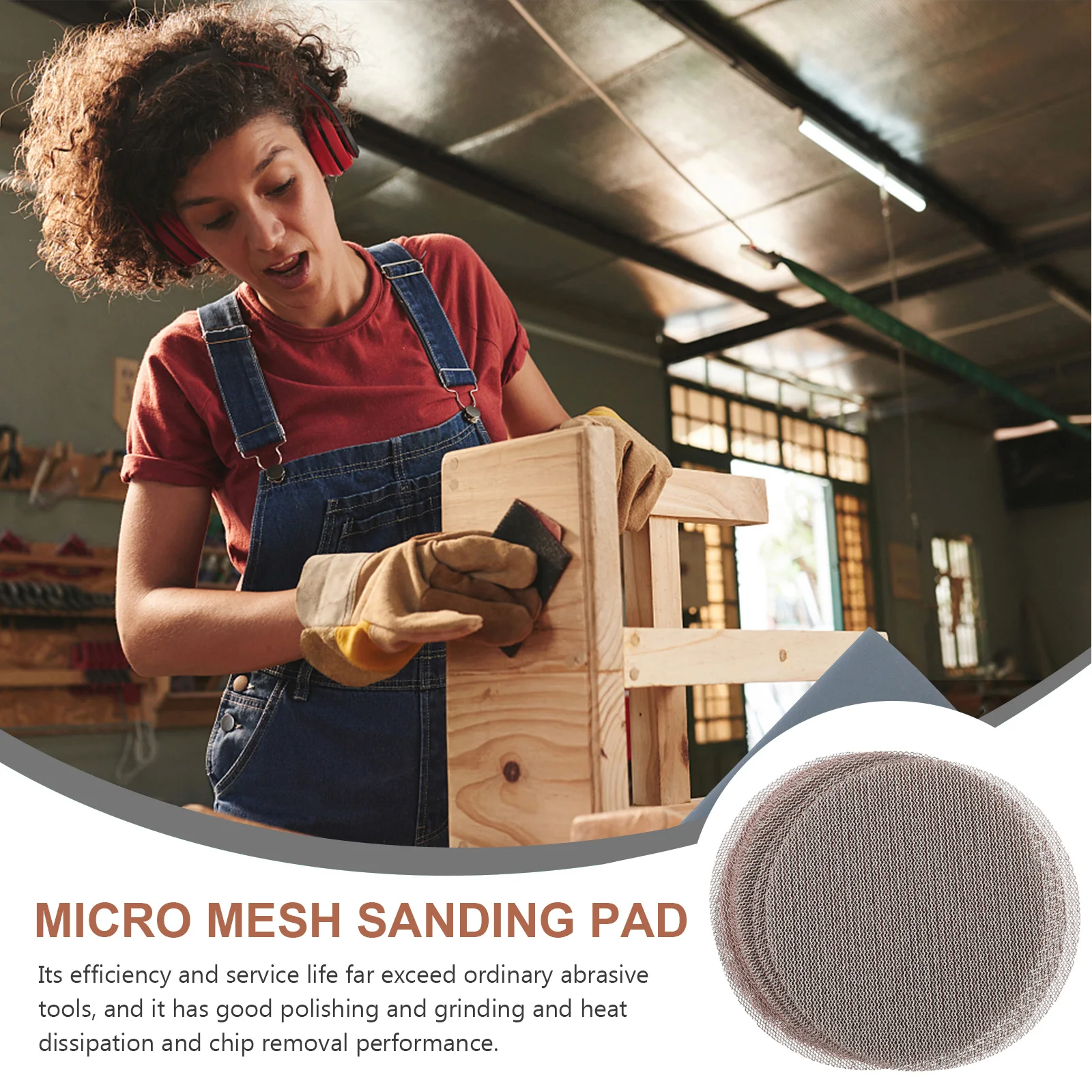 

10pcs Water Resistant Sandpaper Sheets Super Fine Grit Drywall Sander Abrasive Discs Polishing Pads for Electric Grinders Hook