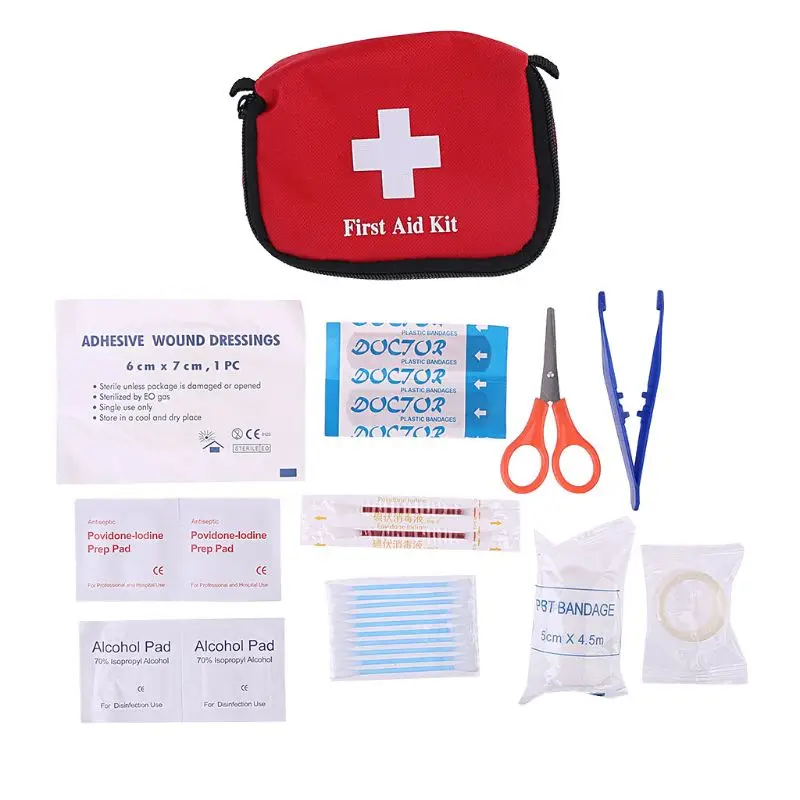 Durable Travel First Aid Outdoor Camping Emergency Bag Survival Kits 11 Items/27pcs Dropshipping