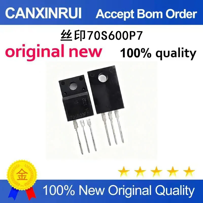 (5-100 Pieces) Brand new original IPA70R600P7S silk screen 70S600P7 TO-220 20A 700V field-effect transistor