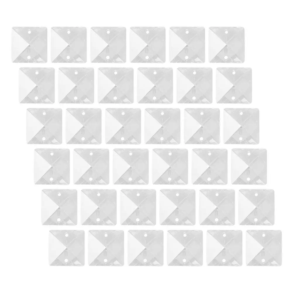 

50 шт. акриловых страз с двумя отверстиями, плоские, для пришивания, для одежды, обуви, головных уборов, сумок, хрустальные украшения, подвески, светильники