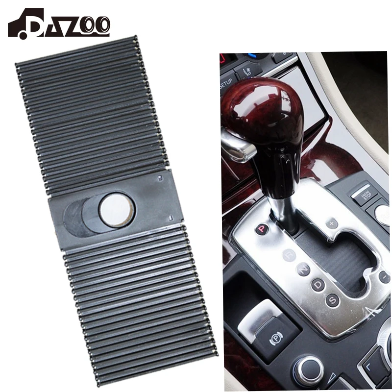 Für Audi A8 2008-2010 S8 Quattro LHD Schalthebelstreifen Wählhebel Konsole Blindabdeckung Staubschutz Schaltabdeckung 2004-2010 4E1713187A – Detail 1