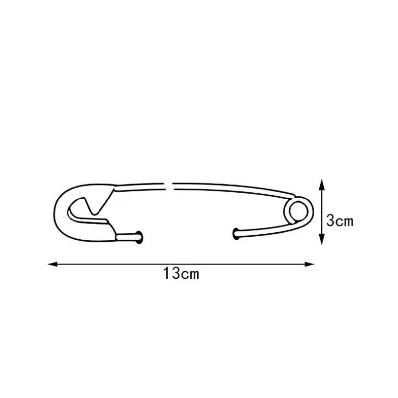 1pc Minimalist Outline Safety Pin Car Sticker Fuel Cover Decal 13cm*3cm Car Exterior Decor Vinyl Sticker for Gas Cap