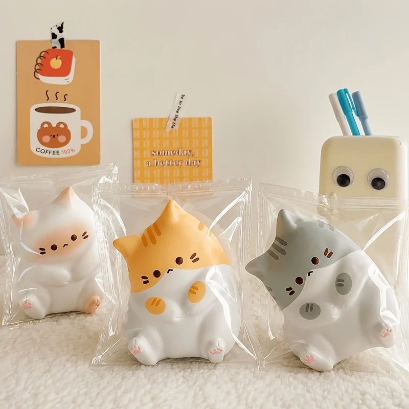 Adorable Cat Stress Relief Toys with Soft Touch for Kids and Cat Lovers in Need of Relaxation and Fun