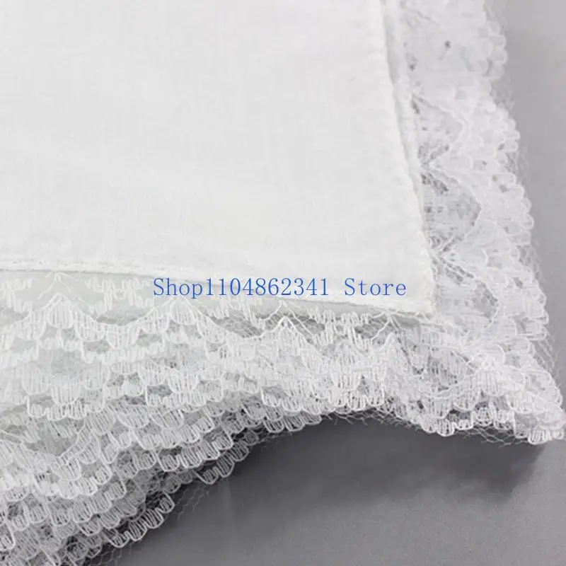 Fazzoletto portatile con finiture in pizzo tie-dye 5asd per fazzoletto da gentiluomo donna uomo