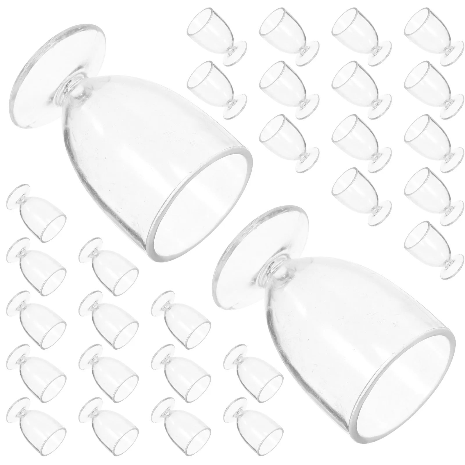 

50pcs Mini Beer Cups Transparent Lightweight Portable Reusable Tiny Drink Mugs Decorative Dollhouse Models Party Accessories