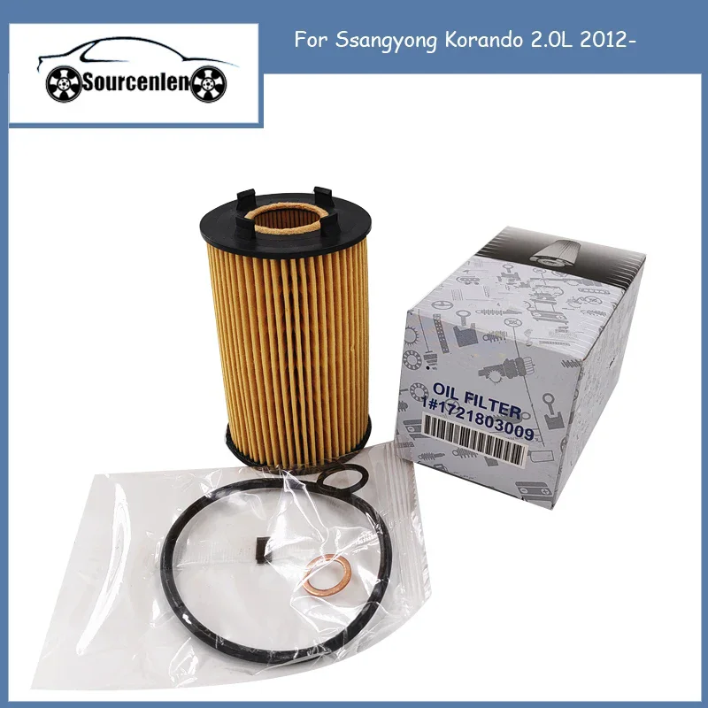 Oil Filter for 2012- Ssangyong Korando 2.0L Petrol OEM 1721840025 17218-03009 1721803009