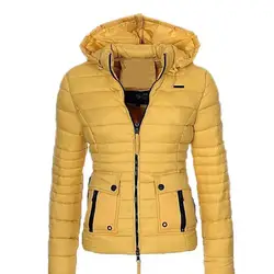 Parka acolchada de algodón 2023 para mujer, chaqueta de invierno, Parkas largas y cálidas con capucha, prendas de vestir ajustadas gruesas para otoño e invierno, abrigo corto