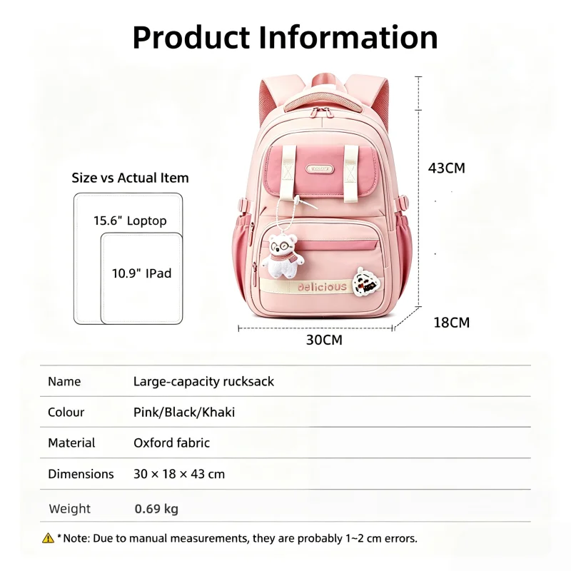 Children’s Back-Protecting School Bags Backpacks For Boys And Girls Lightweight Ergonomic Large Capacity Durable And Waterproof