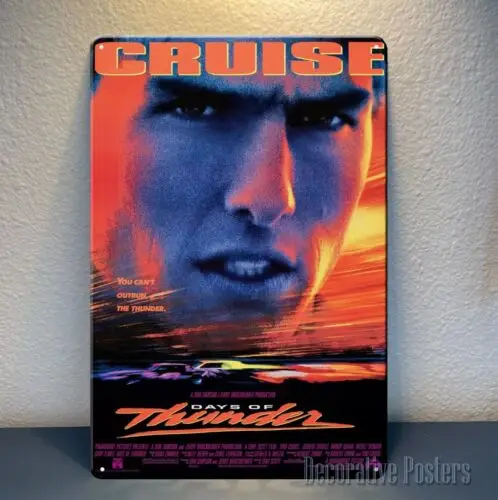 Days Of Thunder Tom Cruise Movie Metal Poster -Collectable Tin Sign - 20x30cm  -aluminum