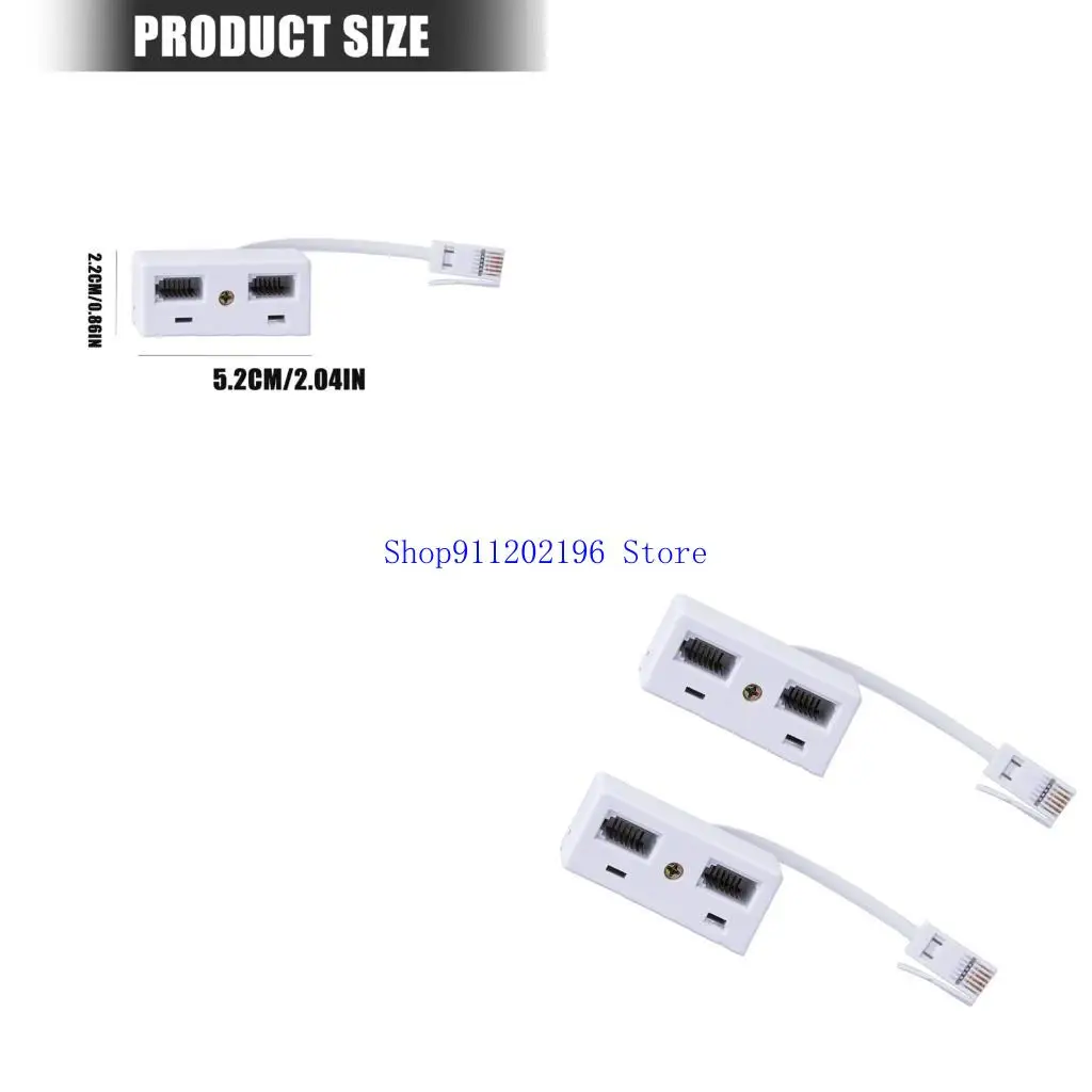 P82A British Standard Corded Phone Adapters Twin Pack Noise Reductions For Business Communication