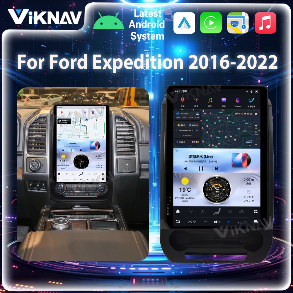 

Головное устройство Viknav на Android для автомобиля Ford DISPATCH 2016-2022, 14,4 дюйма, сенсорный экран, Carplay, мультимедийный плеер, GPS-навигация