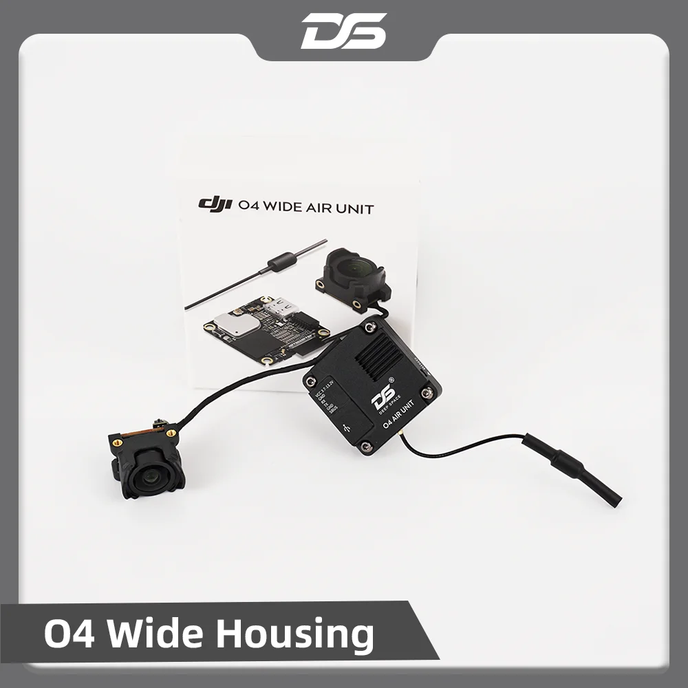DeepSpace For DJI O4 wide Air Unit Heatsink Wide-Angle Lens Case Video Transmission Heat 155°FOV CNC Aluminum Alloy for O4 FPV