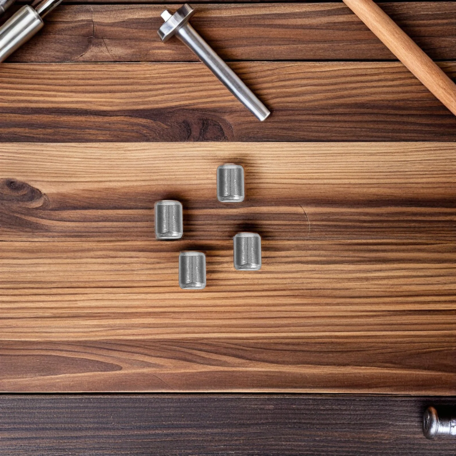 

24Pcs Stainless Steel Shelf Pins Durable Cylindrical Design Heavy Load Capacity Furniture Repair Woodworking Dowel Pins Silver