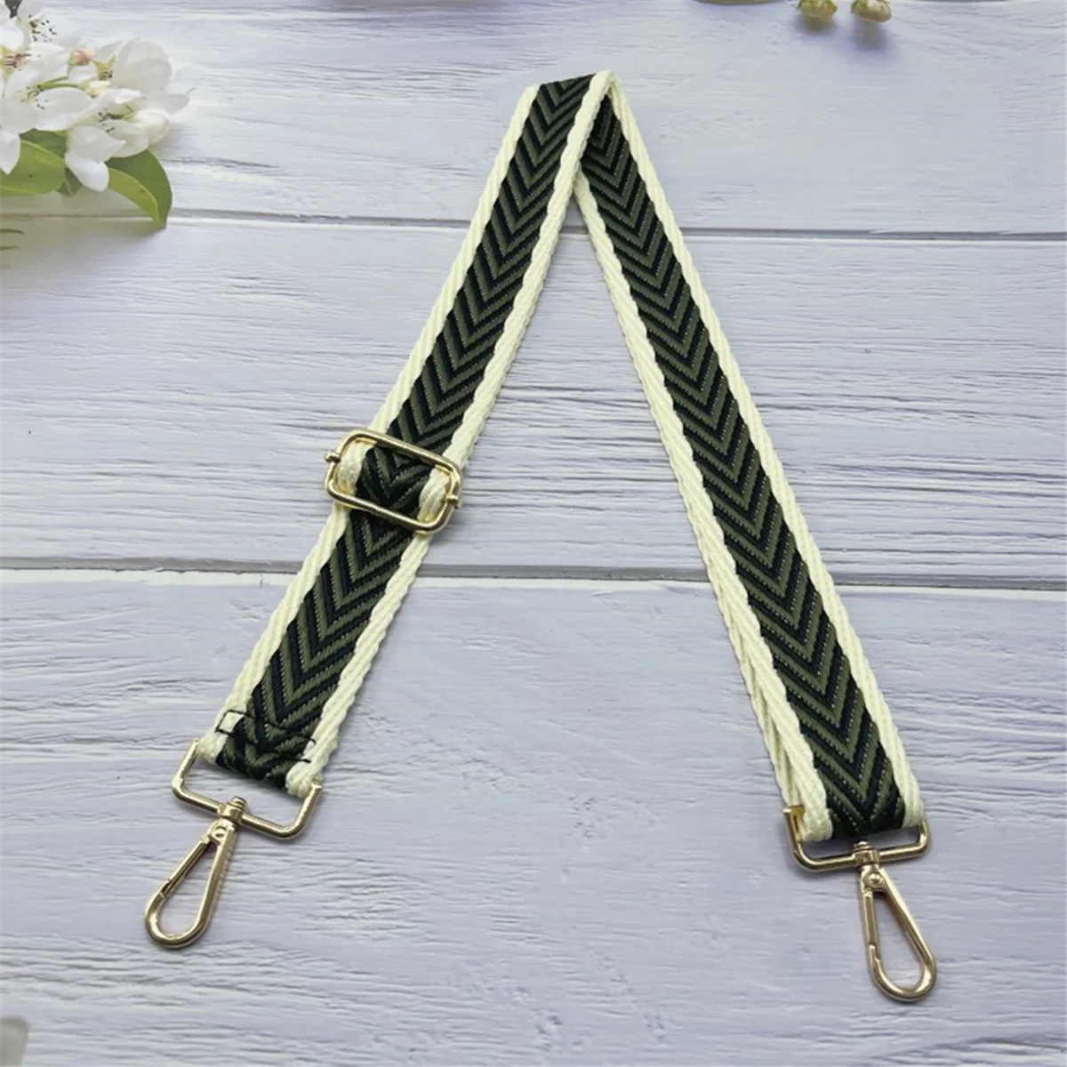 ABQR Sangle de sac réglable - Sangle à bandoulière de remplacement de style guitare pour femmes Sangle de sac à main-02