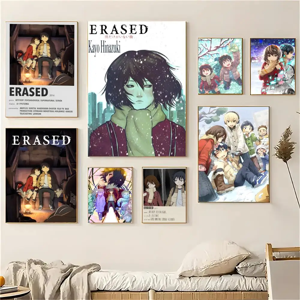 Anime Erased Poster Self-adhesive Living Room Bedroom Party Bar Decor Moisture-proof Fade-resistant HD