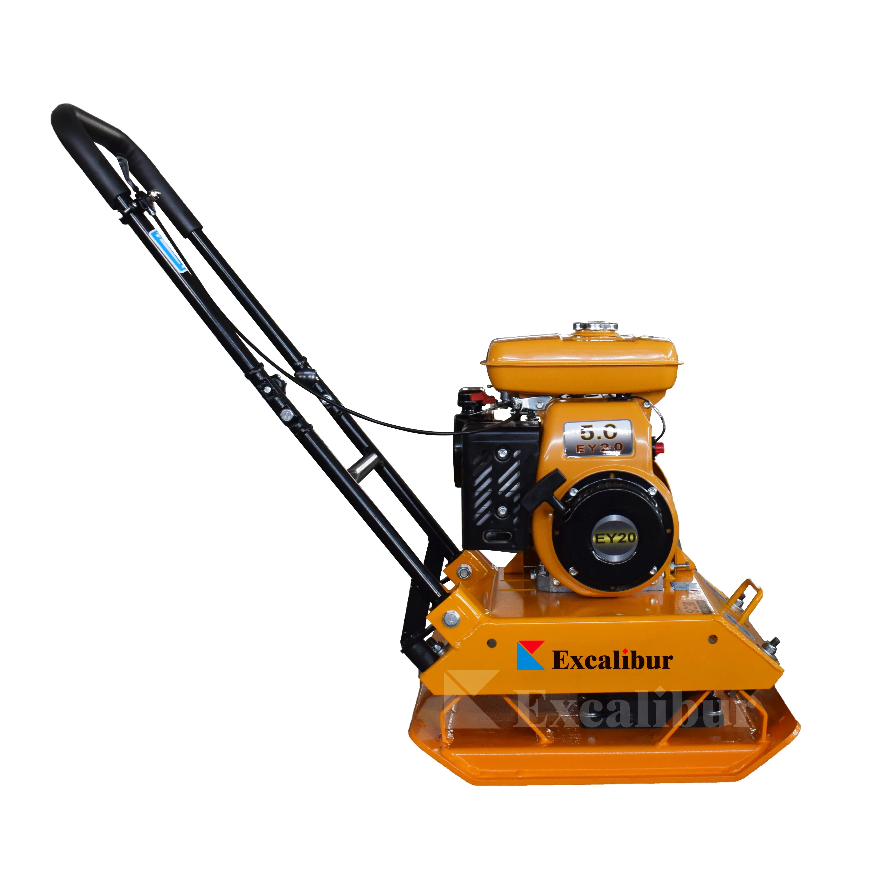 Excalibur Vibarate Plate Compactor 90kg Soil  for Garden 6.5hp Gasoline ENGINE 4-stroke Engine Compaction 5600v.p.m 5HP