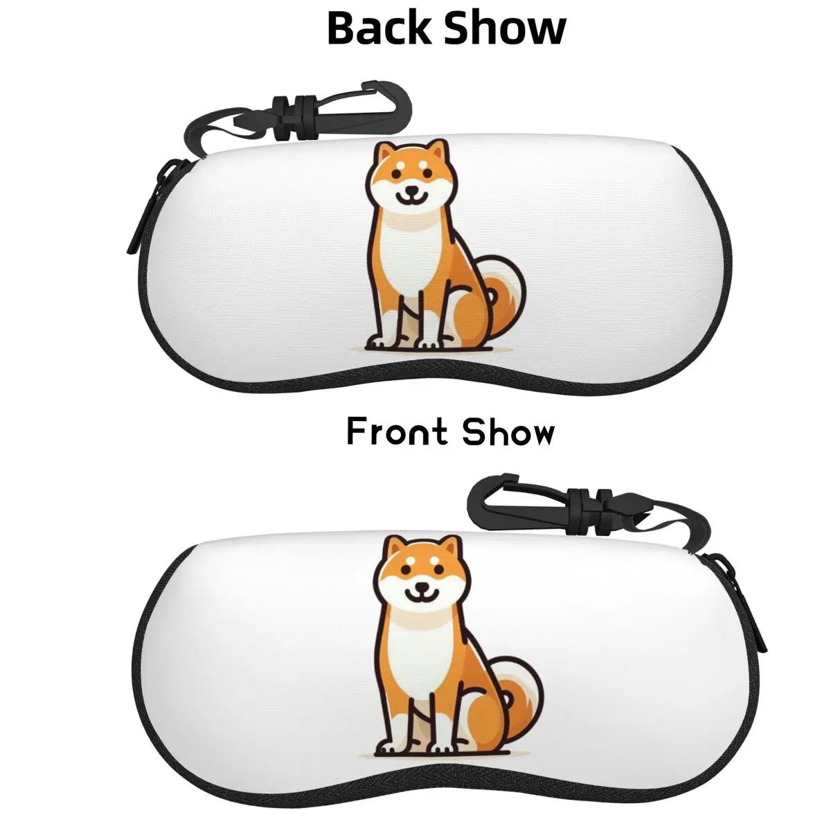 

Shiba Inu_ A Comprehensive Guide Shell Glasses Case Protector Sunglasses Box Women Men Soft Eyeglass Bag Pouch