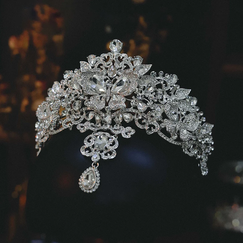 CC Princess Crowns Women Accessories Wedding Hairbands Bridal Dress Engagement Hair Ornaments 100% Handmade Shining Tiaras AN030
