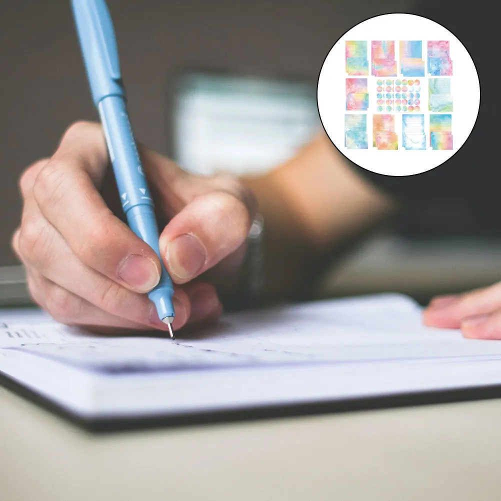 

1 комплект декоративной акварельной бумаги для писем, набор канцелярских принадлежностей для письма, писем, приглашений, конвертов, товары для вечеринок