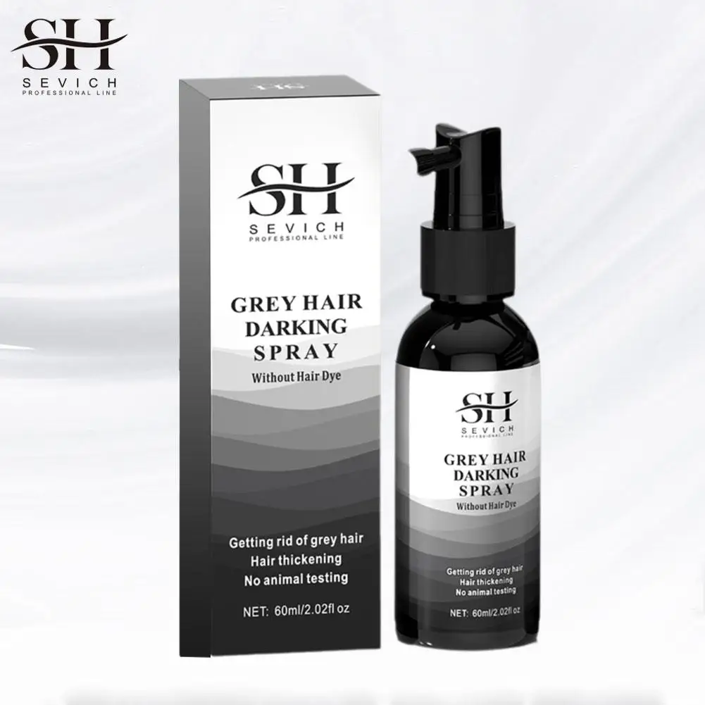 Schwarzes Haar Spray Haar Verdunkelung serum Anti grau Abdeckung weiß Spray Farbstoff weiß bis schwarz Kopfhaut Behandlung Haar reparatur