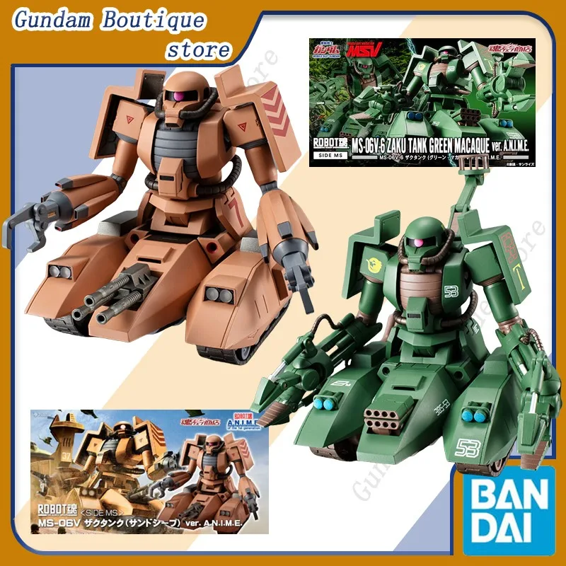 Bandai Genuine THE ROBOT SPIRITS MS-06V ZAKU TANK SAND SHEEP MS-06V-6 GREEN MACAQUE ver. A.N.I.M.E.Gundam Anime Figure Model Kid