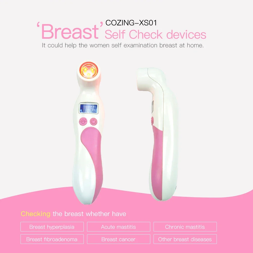 Female Homeuse Infrared Breast Detector Breast Cancer Test Breast Health Check Device for Women Personal Usage