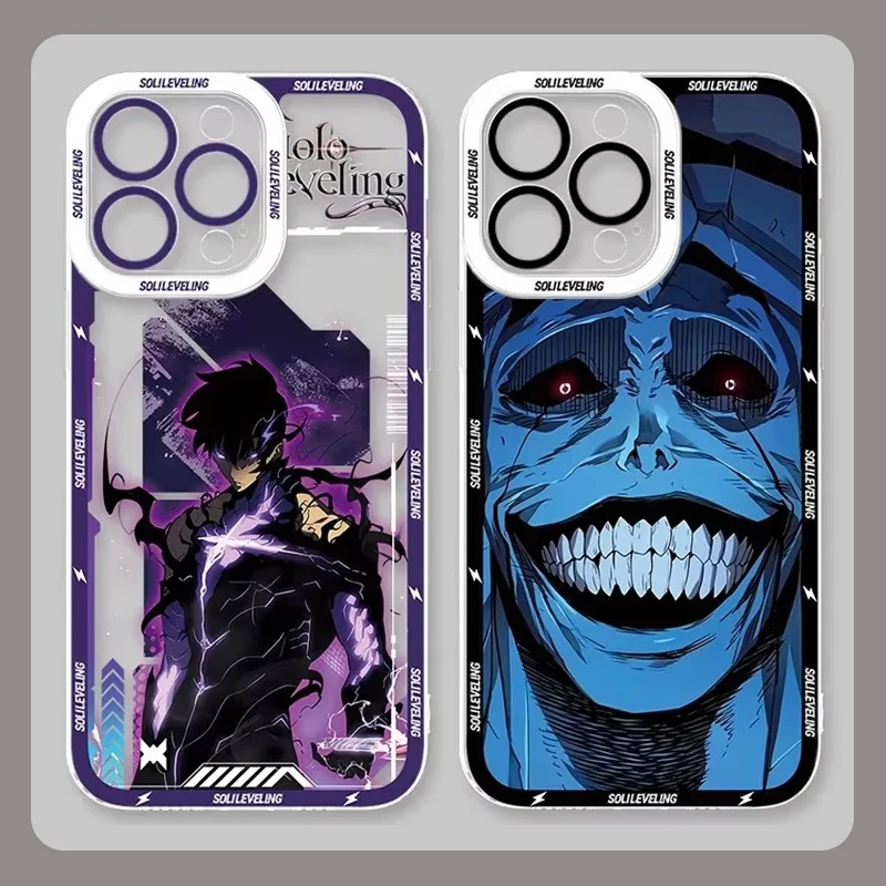 Case For Samsung Galaxy A53 A33 A54 A34 A24 A14 A13 A73 A23 A05 A05S A72 A52 A52S A32 A22 A12 A51 A71 Anime S-Solo Levelings