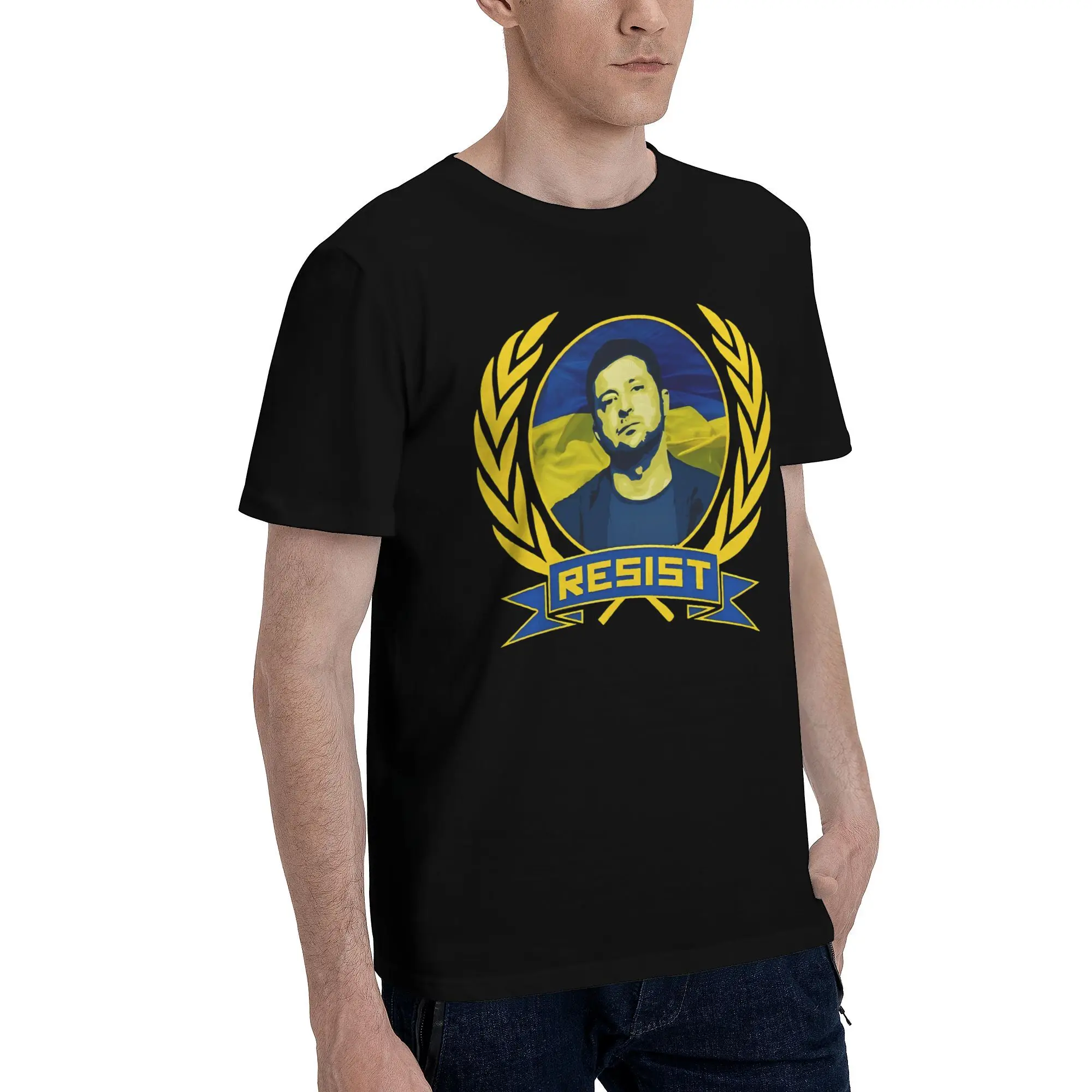 Ukraine Zelensky Resist  Tee Shirt for Men Women New Arrival T Shirts  Cotton Clothes