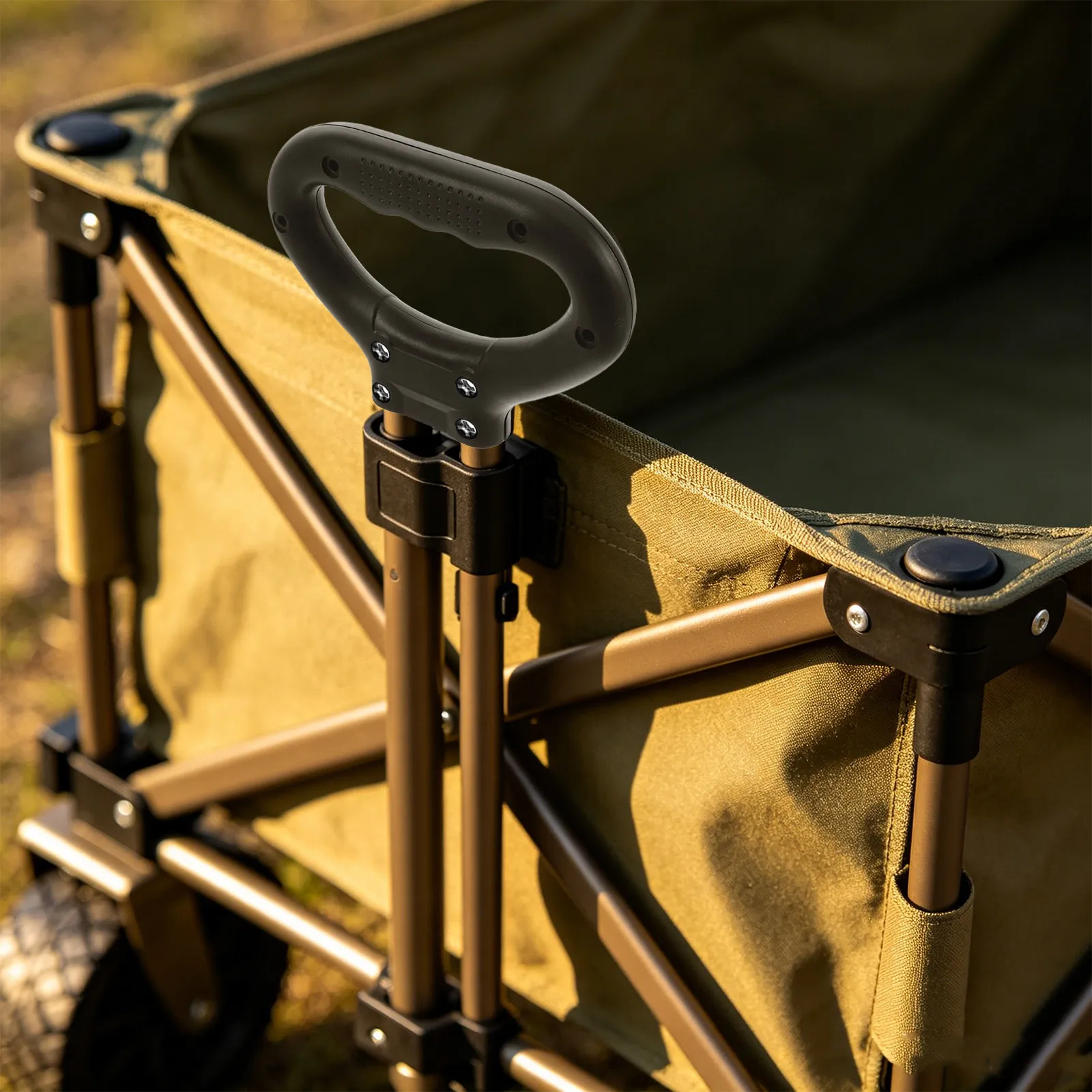 Spare Telescoping Wagon Handle Replacement Double Hole Retractable Pull Handle Heavy Duty for Camping Cart Outdoor Trolley