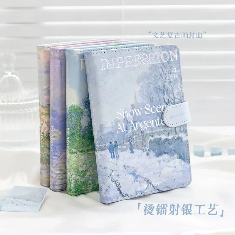 RosyPosy Art Museum Series Magnetic Buckle Handcover Notebook Oil Paint Colorful Inner Page Notebook