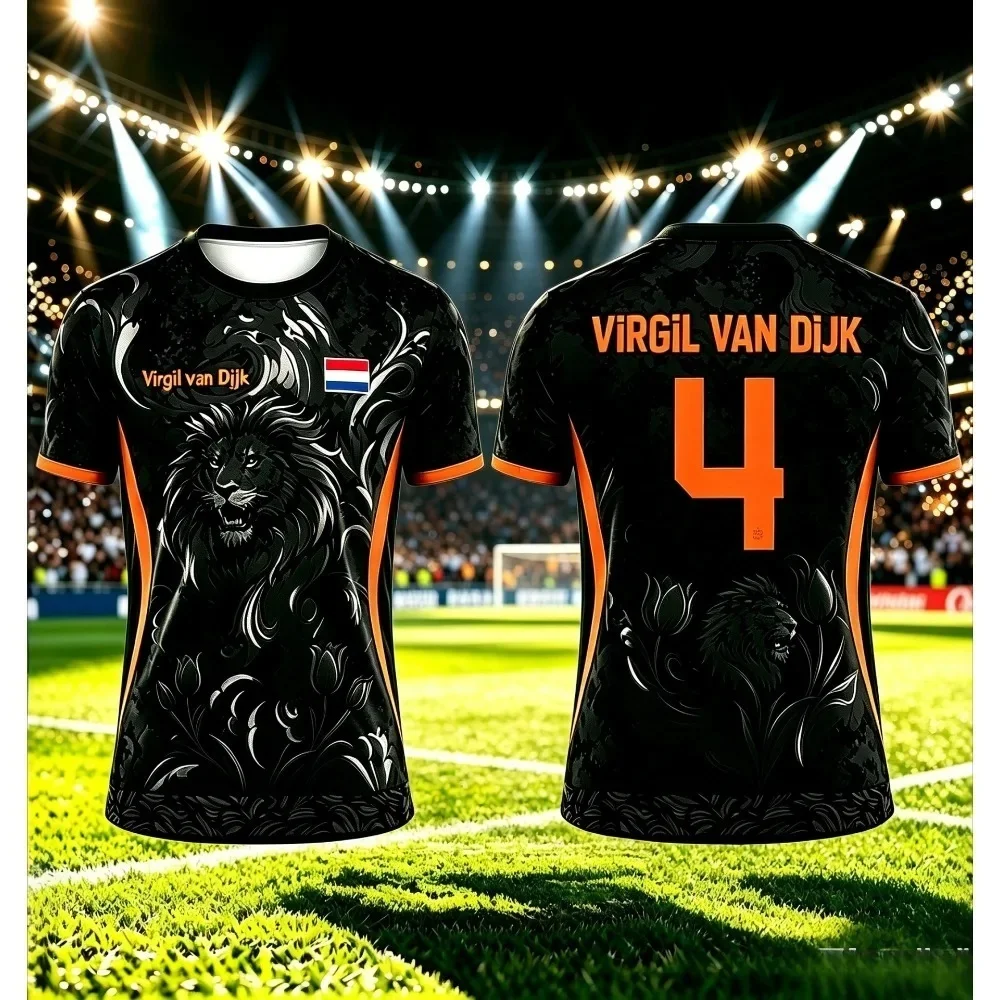 2026 New Dutch Style 3D Printed Fan Shirt, Suitable for Families and Children's Sports and Leisurebreathablequick Drying T-shirt