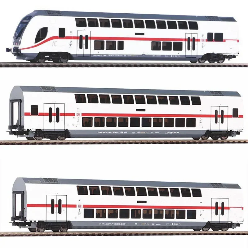 PIKO-Juego de modelos de tren HO 1/87, 51582, BR147, locomotora eléctrica 58800, 58801, 58802, dos pisos DB, múltiples opciones