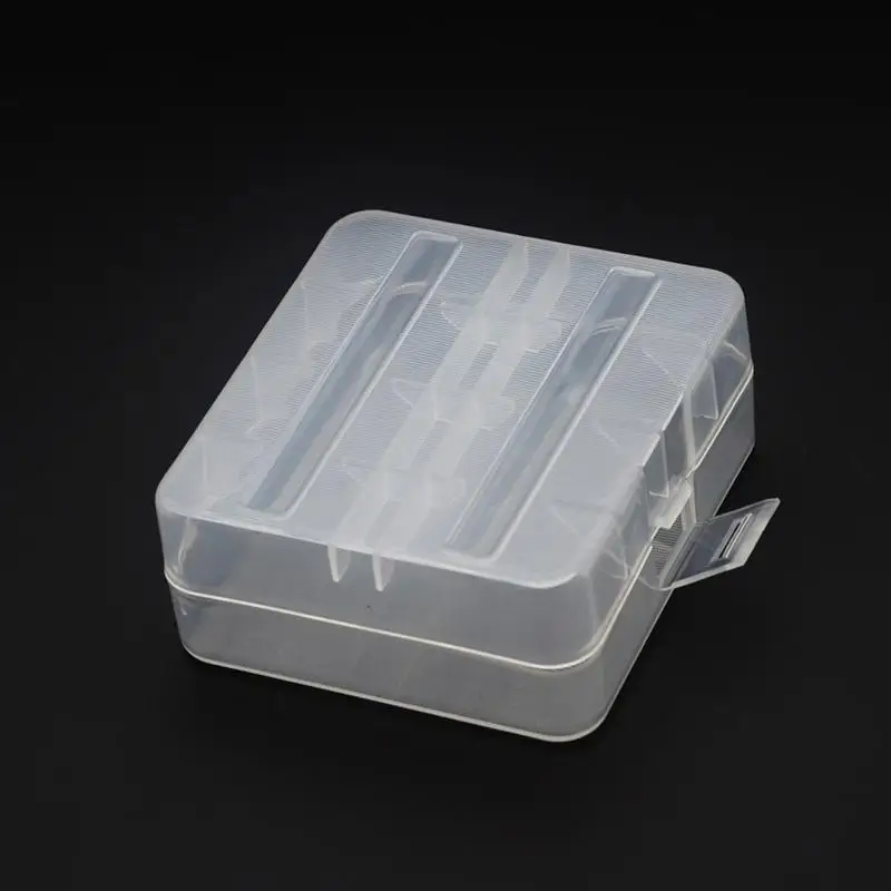 Plastic Battery Storage Box Holder for 2X 26650 Cells Durable Lightweight Container Home Office Carry Solution