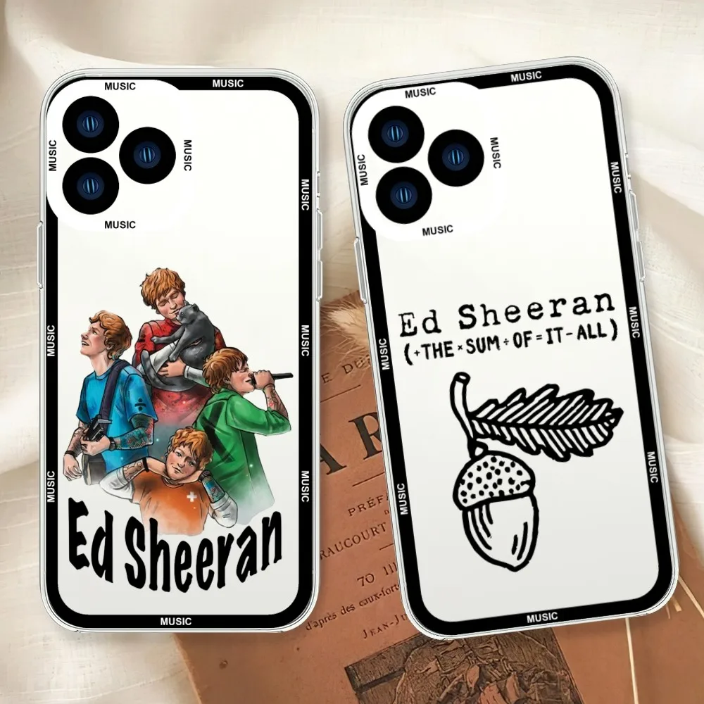 Singer Ed S-Sheeran Autumn Variations Phone Case For iphone 11 12 13 14 15 Mini Plus Pro Max Transparent Shell