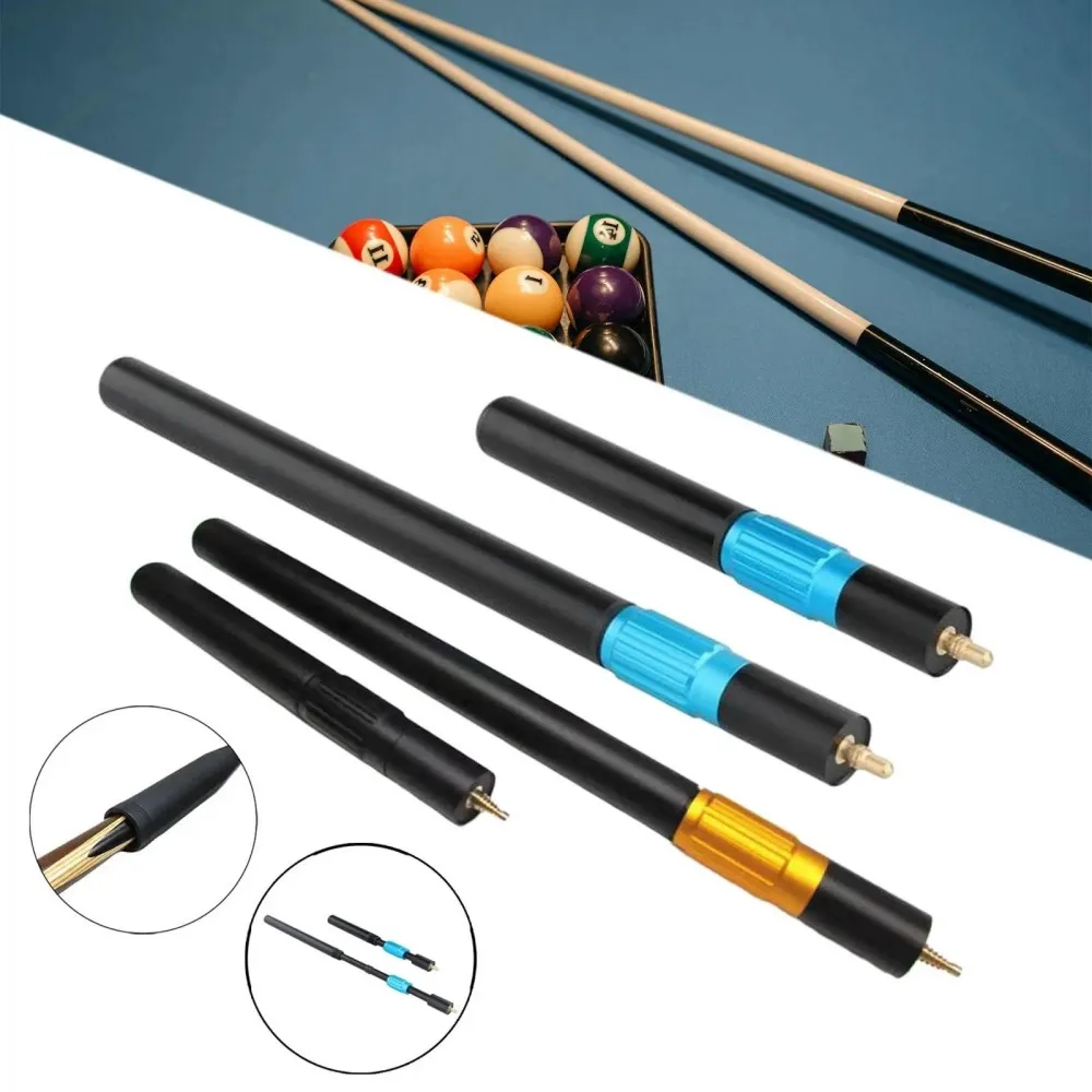 

Extended Cue Handle Aluminum Alloy American and English Snooker Cue Extender Telescopic Extension Cylindrical 26.5cm/45cm