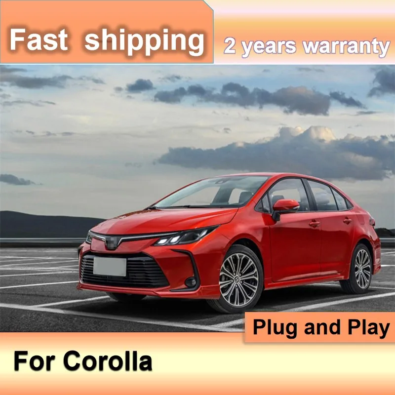 Car Styling for Toyota Corolla Headlight  2019 2020 2021 Corolla Head Light Corolla Head Lamp DRL Turn Signal Low Beam