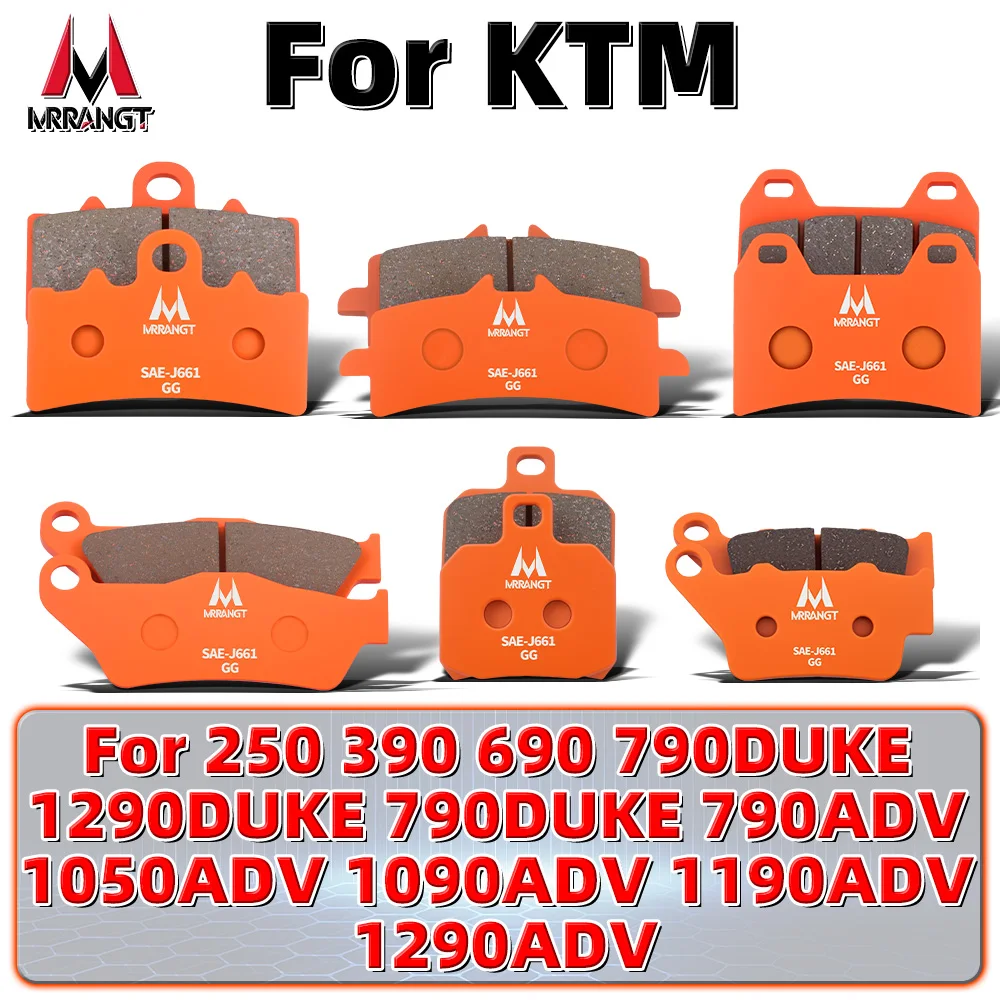 MRRANGT Motorcycle Ceramic Front Rear Brake Pads Kit For KTM Duke 390 790 1290 Adventure ADV 790 1050 1090 1190 1290
