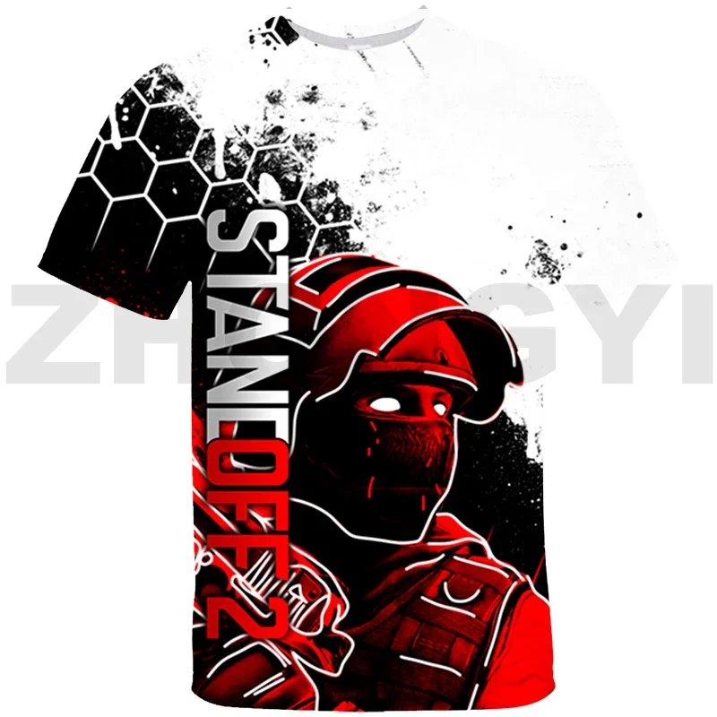 Funny Game Standoff 2 Print Graphic T Shirts 3D Children Cartoon Vintage T Shirt Men Clothing Tops Casual Sports Boys Girls Tees