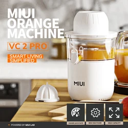 Miui 850W Citrus Juicer Squeezer Met 2 Kegels, Roestvrij Staal Stille Sinaasappel Elektrische Sap Afzuigmachine, Grote Capaciteit