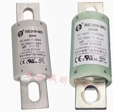 

RS309-MD 225A 250A 300A 350A 400A 450A 500A 600A 700A 800A 1000A 1200A предохранитель AC DC 500V 200KA 50KA новый оригинальный сток